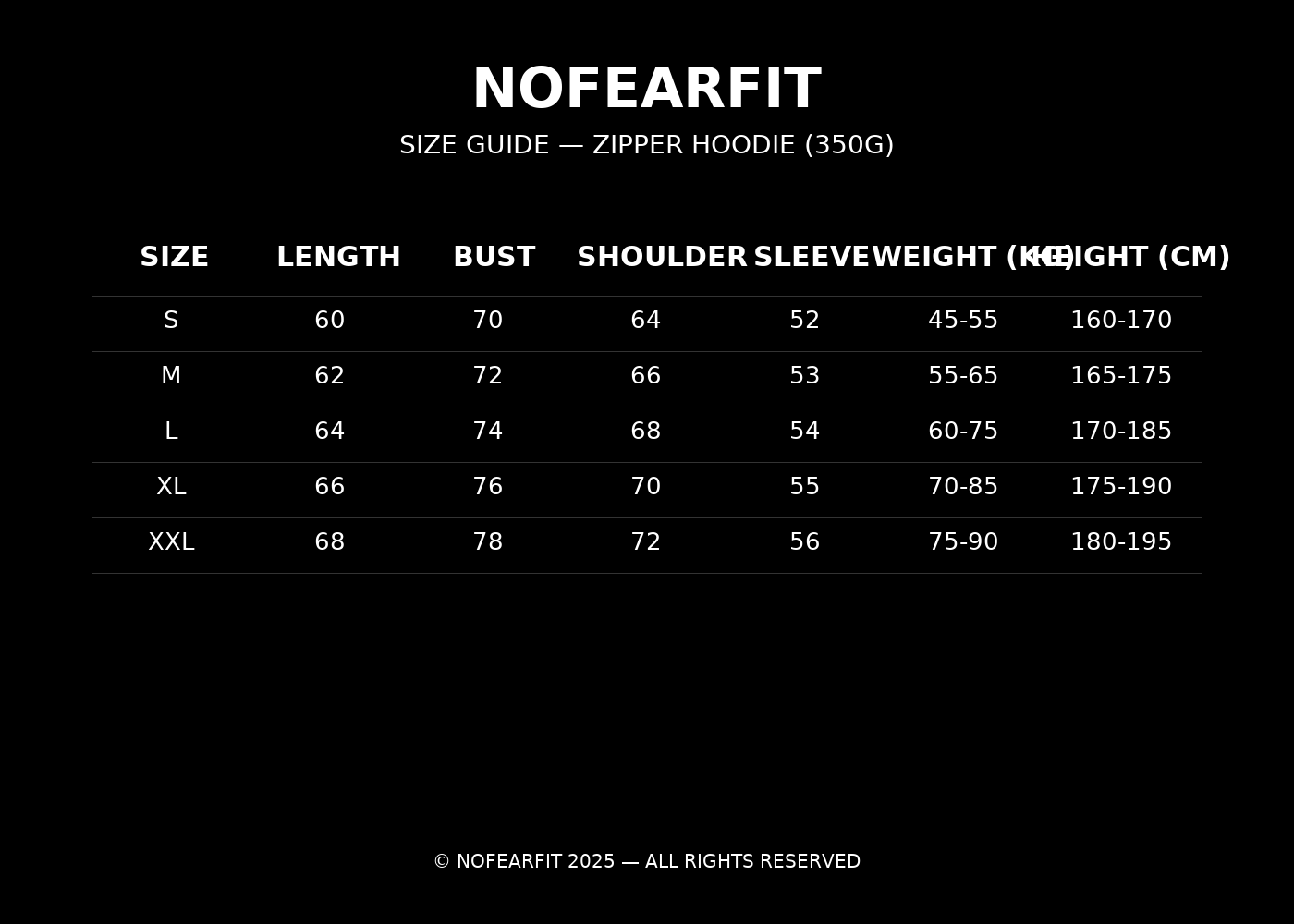 Boxy Zip-Up Hoodie - Black