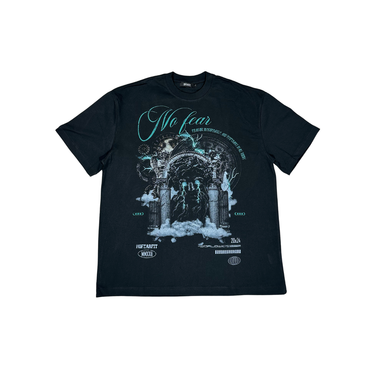 T-shirt oversize GKG imparable - Noir